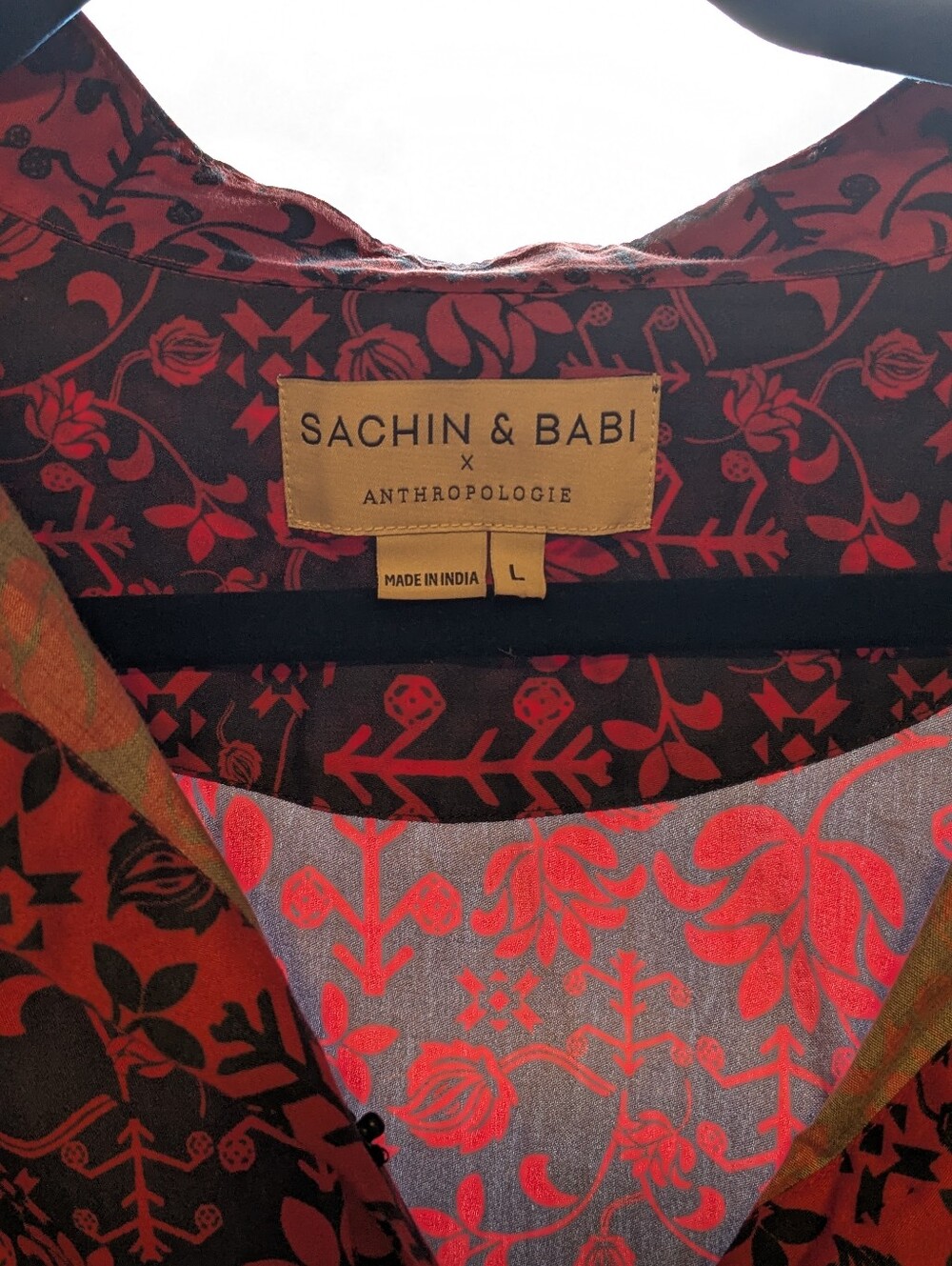 Sachin & Babi x Anthropologie Floral Tunic Mini Dress | Size L